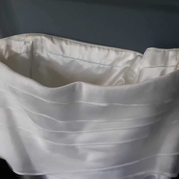 White House Black Market strapless dress black & white Size 4 - Picture 5 of 7